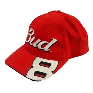 Dale Earnhardt Jr 8 Bud Budweiser Red Nascar Racing Cap SnapBack Winner's Circle